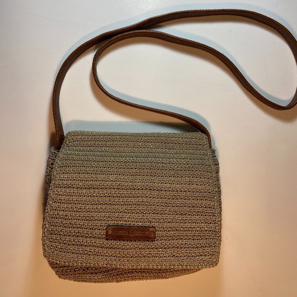 Frankie & Johnnie Tan Crocheted Shoulder Bag